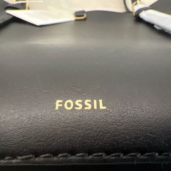 FOSSIL Womens Kier Cactus XL Leather Tote w/Removable Case Black ZB1615001 - Picture 13 of 16